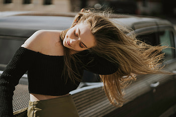 Girl Blowing Hairs , girls, model HD wallpaper