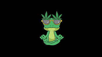 Frog In Peace, frog, dark, black, oled, minimalism, minimalist, artist, artwork, digital-art HD wallpaper