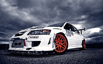 Evo Car, Dynamic performance, Thrilling drive HD wallpaper