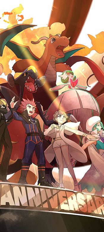 Epic Pokémon Champions Anniversary for Your , video game, Pokemon HD phone wallpaper