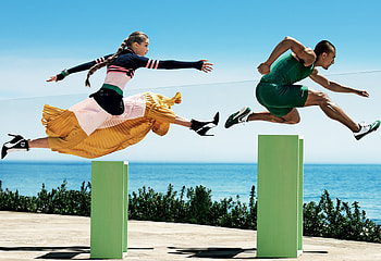 Gigi Hadid Ashton Eaton Cover, gigi-hadid, celebrities, girls, model HD wallpaper