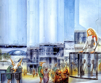 luis_royo_to_trade_the_stars, luis-royo, fantasy, art, maiden, stars HD wallpaper