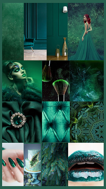 Emerald Collage, green, dark, oz HD phone wallpaper