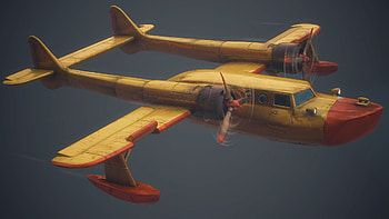 TaleSpin animation, Conwing L-16 Sea Duck, Flying boat airplane HD wallpaper