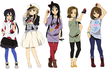 K-ON!, hirasawa, ritsu, yui, cute, kotobuki, tainaka, mio, nakano, akiyama, azusa, anime, girls, tsumugi, k-on HD wallpaper