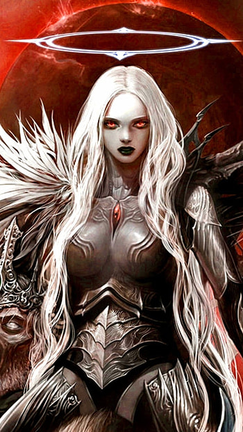 Black Devil, Angel, Devil Art HD phone wallpaper