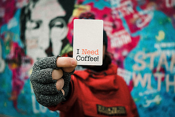 Coffee, Words, Inscription, Text, Card HD wallpaper