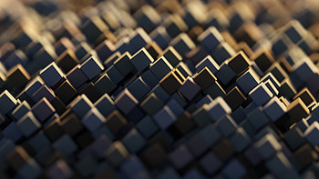 3D, cubes, digital art, abstract HD wallpaper
