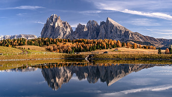 Italy Dolomites, italy, nature, reflection HD wallpaper