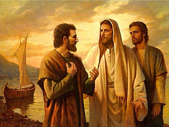 By AlParson, fisher, painting, jesus, christ, parson HD wallpaper