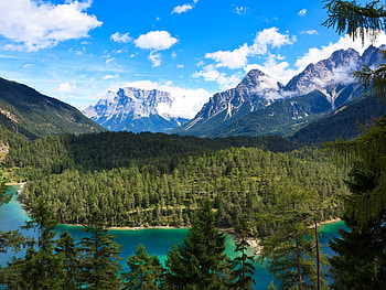A BEAUTIFUL LANDSCAPE, beautiful, color, turquoise, lake HD wallpaper