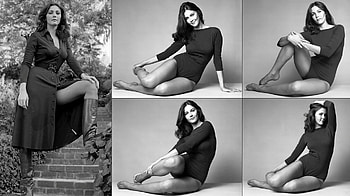 Lynda Carter in B&W, Legs, Icon, Lynda, Actress Lynda Carter, Carter HD wallpaper