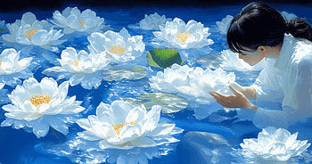 Lotus Reverie — Artistic Painting, painting, artistic, lotus HD wallpaper