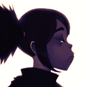 Giansu, Noodle Gorillaz artwork, Expressive character, Music-inspired designs HD phone wallpaper