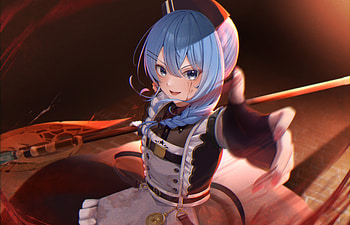 Hoshimachi Suisei, hololive, Hoshimachi Suisei, Anime, Virtual Youtuber HD wallpaper