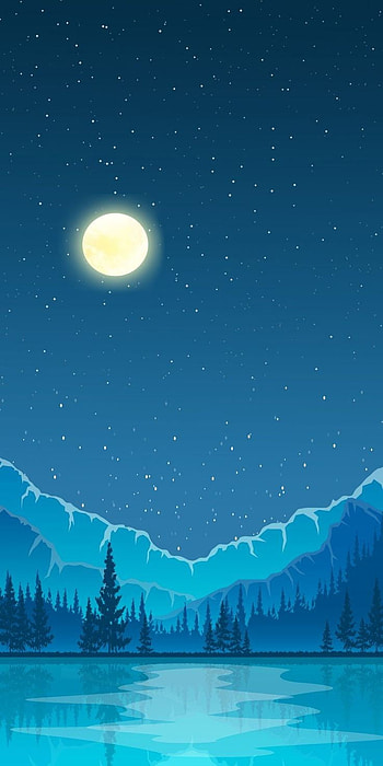 Moon night, atmosphere, sky HD phone wallpaper