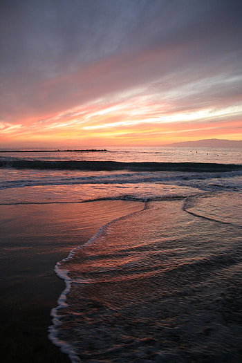 Nature, Sunset, Beach, Coast HD phone wallpaper