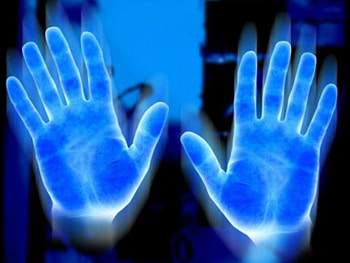 lightening palms, hands, fluroscent HD wallpaper