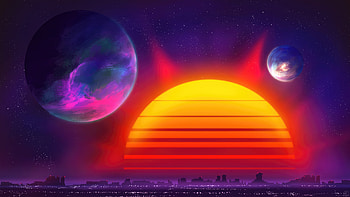Astro City Retrowave, retrowave, artist, artwork, digital-art, artstation HD wallpaper