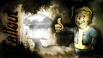 fallout vault boy by netbase fan art games 2011 . HD wallpaper