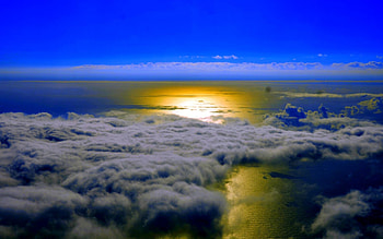 BENEATH THE CLOUDS, clouds, sky, ocean, sunset HD wallpaper