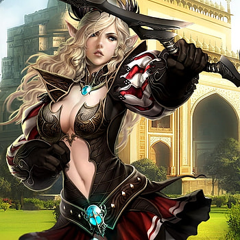 Archer, adventure, video game, anime, cg, fantasy, atlantica online HD wallpaper