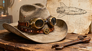 Steampunk Cowboy Hat — Ultra, cowboy hat, steampunk HD wallpaper