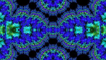 Trippy Psychedelic Fractal, trippy, psychedelic, aesthetic, blue, Abstract, fractal, abstract blue HD wallpaper
