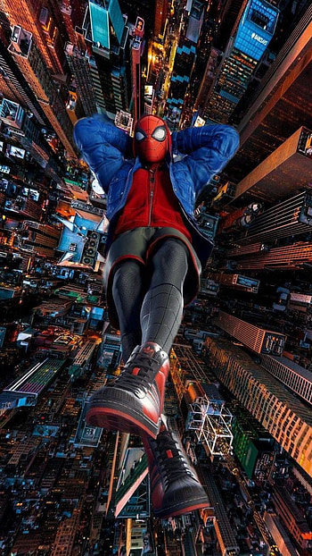 Spiderman city, dibujos, deporte HD phone wallpaper