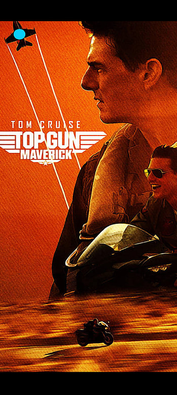 Top Gun Maverick Pixel, Movie, Motorcycle, 4a5G, Jet, TopGun, Orange HD phone wallpaper