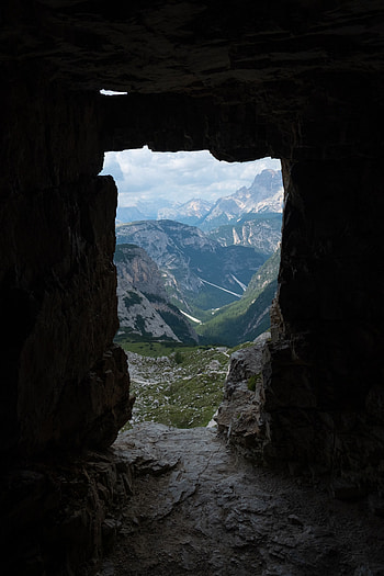Landscape, Nature, Mountains, Stone, View, Cave HD phone wallpaper