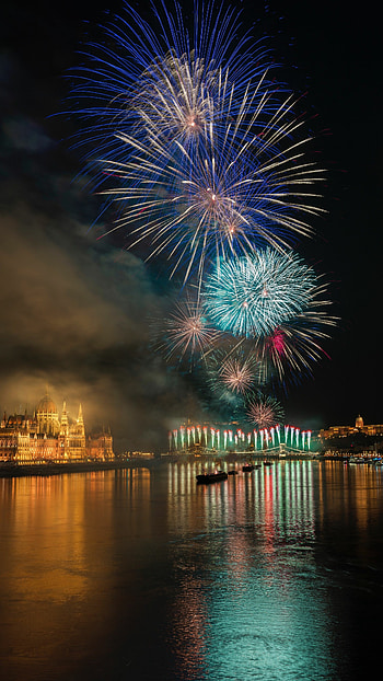 fireworks , Captivating visuals, Explosive spectacle, Vibrant celebration HD phone wallpaper
