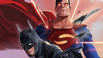 Superman And Batmanart, batman, superheroes, digital-art, artwork, superman HD wallpaper
