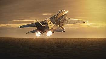 Top Gun, Justin Grant's graphy, Epic takeoff, Thrilling shots HD wallpaper