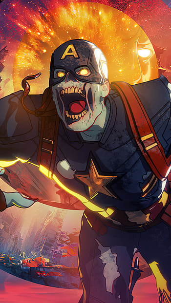 Zombie Captain America, What If...? HD phone wallpaper