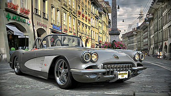 Corvette C1 '58, Corvette HD wallpaper