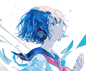 Anime Girl Vibes: Stunning Blue-Haired Beauty, Anime, girl, anime girl HD wallpaper