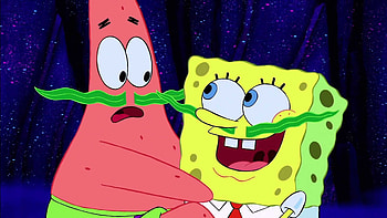 Patrick and SpongeBob , Animated characters, SpongeBob SquarePants HD wallpaper