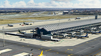 Adolfo Suarez Madrid-Barajas Airport, Flight simulator scenery, City exploration, Realistic experience HD wallpaper
