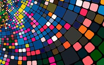 Abstract, colorful, squares, texture HD wallpaper