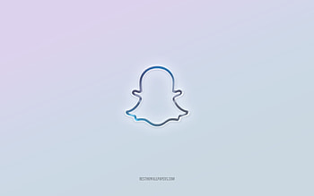 Snapchat logo, cut out 3d text, white background, Snapchat 3d logo, Snapchat emblem, Snapchat, embossed logo, Snapchat 3d emblem HD wallpaper