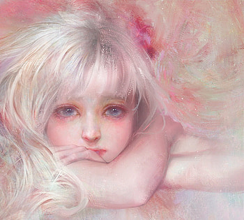 Waiting, face, girl, user 23385, frumusete, art, gorgeous, superb, user23385, gigi, pink, fantasy, luminos HD wallpaper