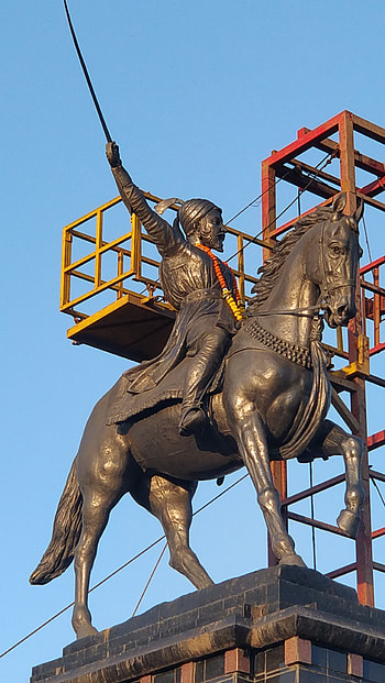 Shivaji Maharaj, horse, sky, Chhatrapati, shivaji_maharaj HD phone wallpaper