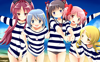 Cute Squad Beauty, tv show, prison, girl, beauty, madoka, squad, anime, wall, new HD wallpaper