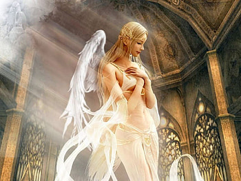 Angel, wings, white, supernatural, woman, religion, fantasy, winged, pretty, female HD wallpaper
