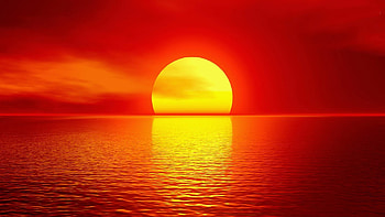 Artistic sunset, , Captivating artwork, Calm ambiance HD wallpaper