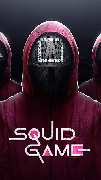 Pink soldiers , Squid Game mask, Striking PC background, resolution HD phone wallpaper