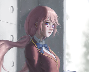 Airi Sakura, You-Zitsu, anime girl, glasses HD wallpaper