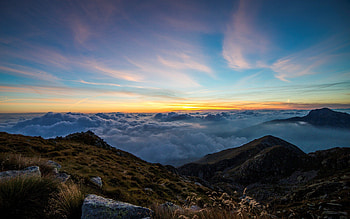 Cloudy Dawn, cloudy, dawn, nature HD wallpaper
