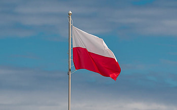 Flag of Poland, sky, Poland, flag, red, white HD wallpaper